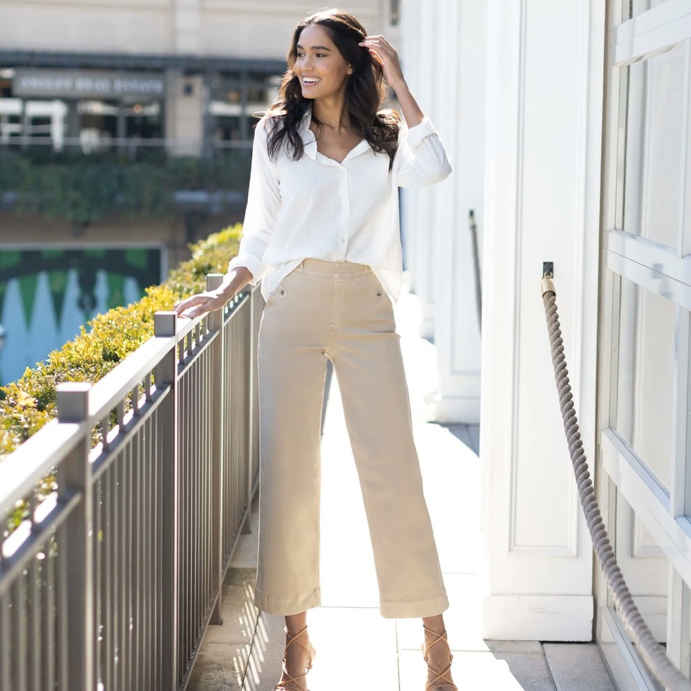 Spanx Stretch Twill Crop Pants